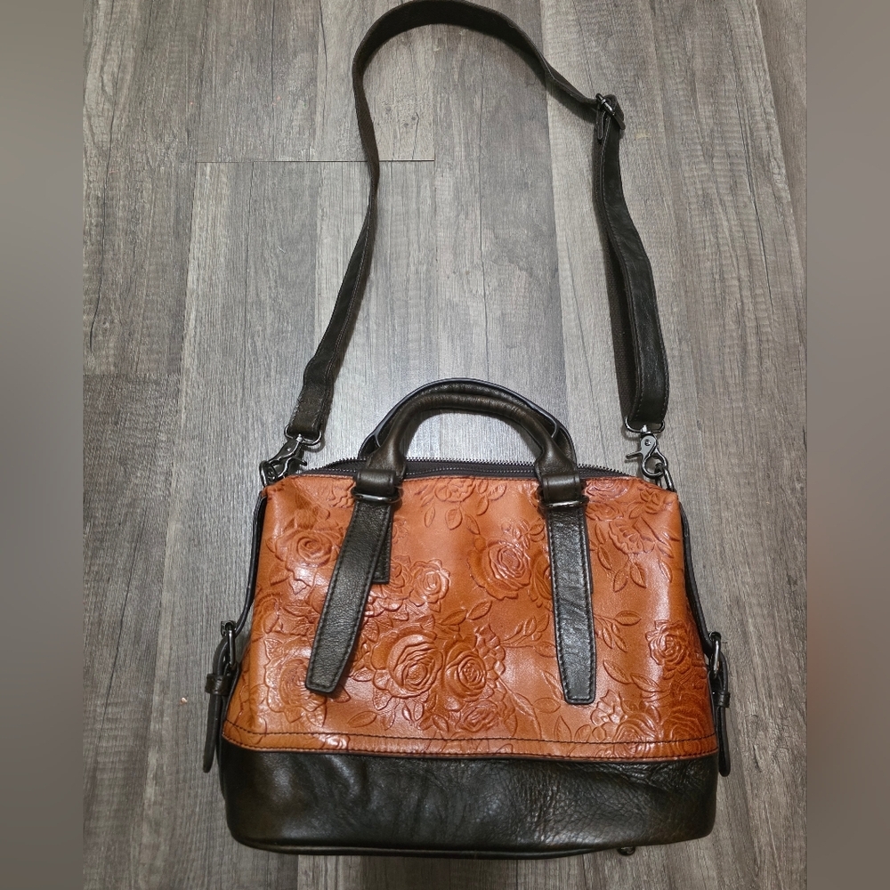 Westerncore Boho Tooled Bag Roses Cowboy Spell Festivalcore Commuter Purse Y2k